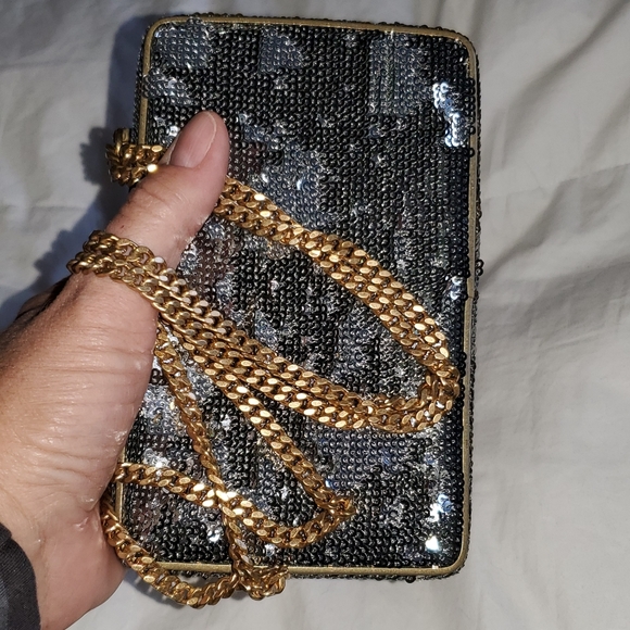 J. Crew Sequin Clutch - Picture 1 of 8